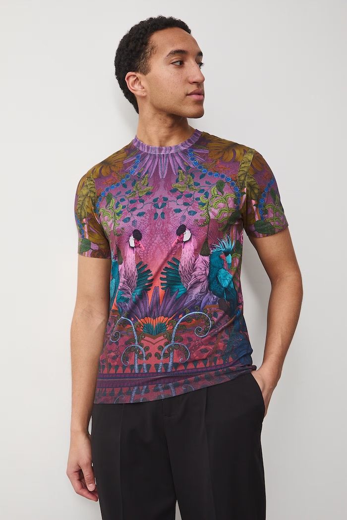 Medicine tricou pentru bărbați, din bumbac cu elastan RS26-TSM657 multicolor RS26