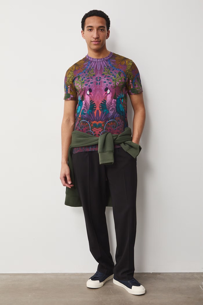 Îmbrăcăminte Medicine tricou pentru bărbați, din bumbac cu elastan RS26-TSM657 multicolor