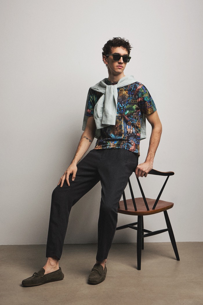 Medicine tricou pentru bărbați, din bumbac cu elastan multicolor RS26-TSM658