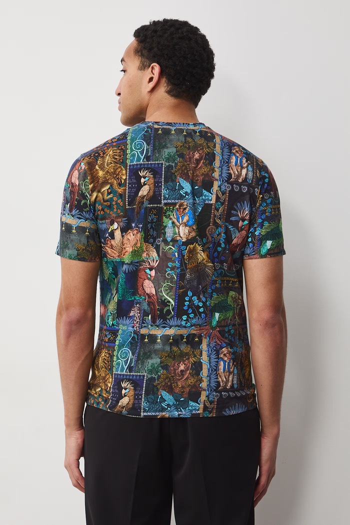 Medicine tricou pentru bărbați, din bumbac cu elastan multicolor RS26-TSM658
