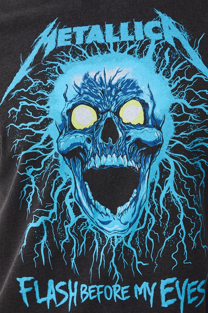 T-shirt męski bawełniany Metallica RS26-TSM672 szary