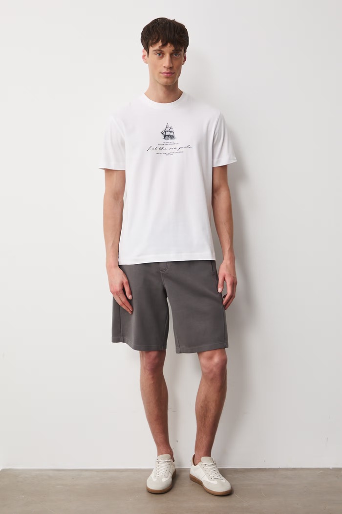 Medicine t-shirt férfi pamut elasztánnal RS26-TSM704 fehér RS26
