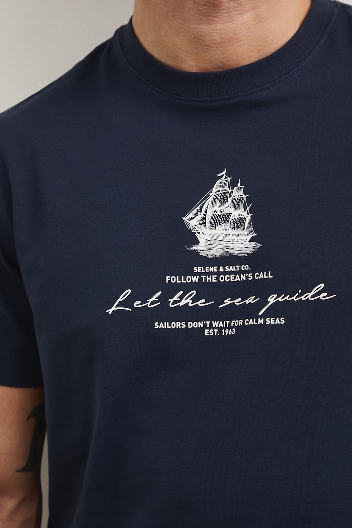 Medicine t-shirt férfi pamut elasztánnal RS26-TSM704 sötétkék