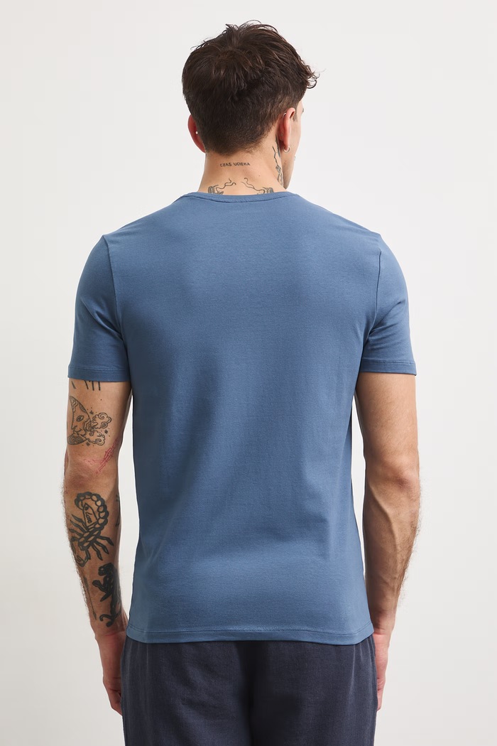 Odzież Medicine T-shirt męski bawełniany z elastanem RS26-TSM707 niebieski