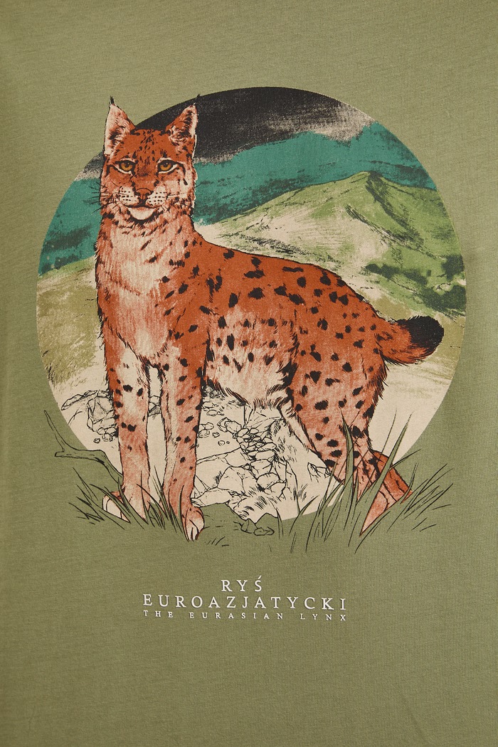 T-shirt męski bawełniany z kolekcji Bieszczadzki Park Narodowy x Medicine RS26-TSM850