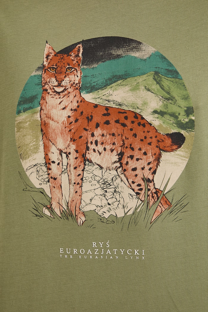 T-shirt męski bawełniany z kolekcji Bieszczadzki Park Narodowy x Medicine RS26-TSM850