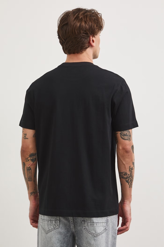 Medicine tricou pentru bărbați, din bumbac negru RS26-TSM853