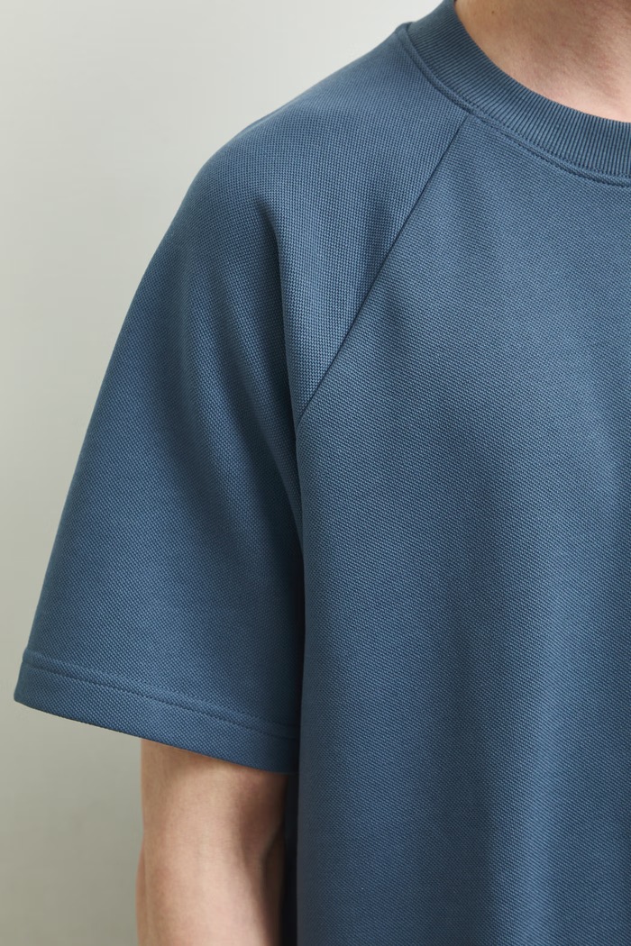 T-shirt męski gładki RS26-TSMA05 niebieski