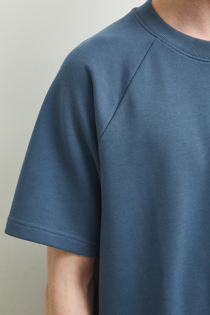 T-shirt męski gładki RS26-TSMA05 niebieski