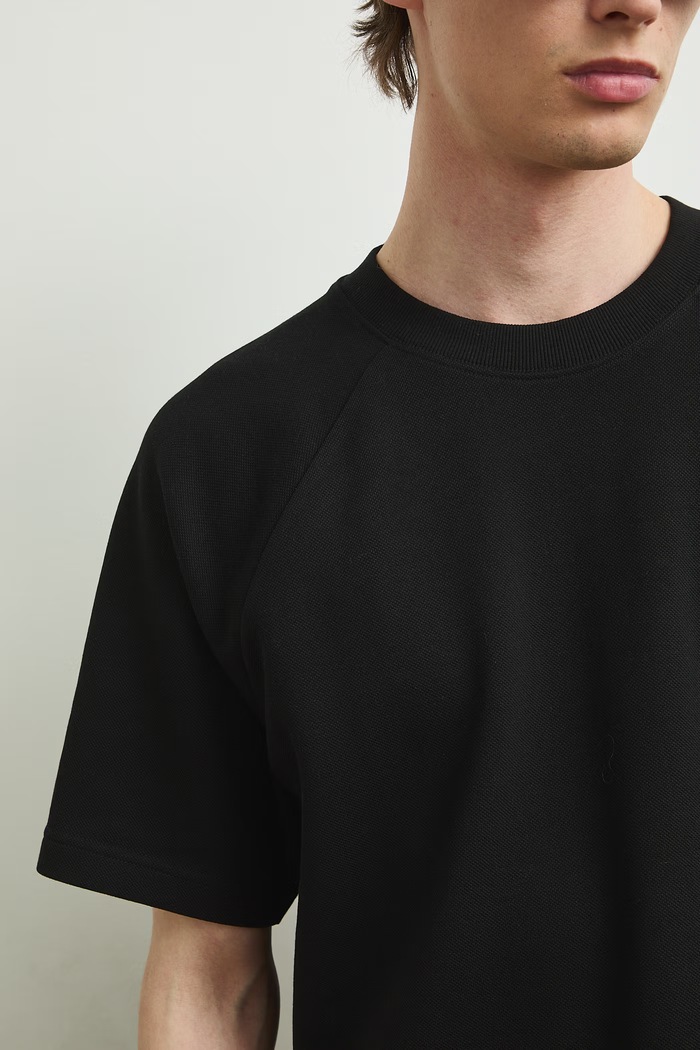 T-shirt męski gładki RS26-TSMA05 czarny