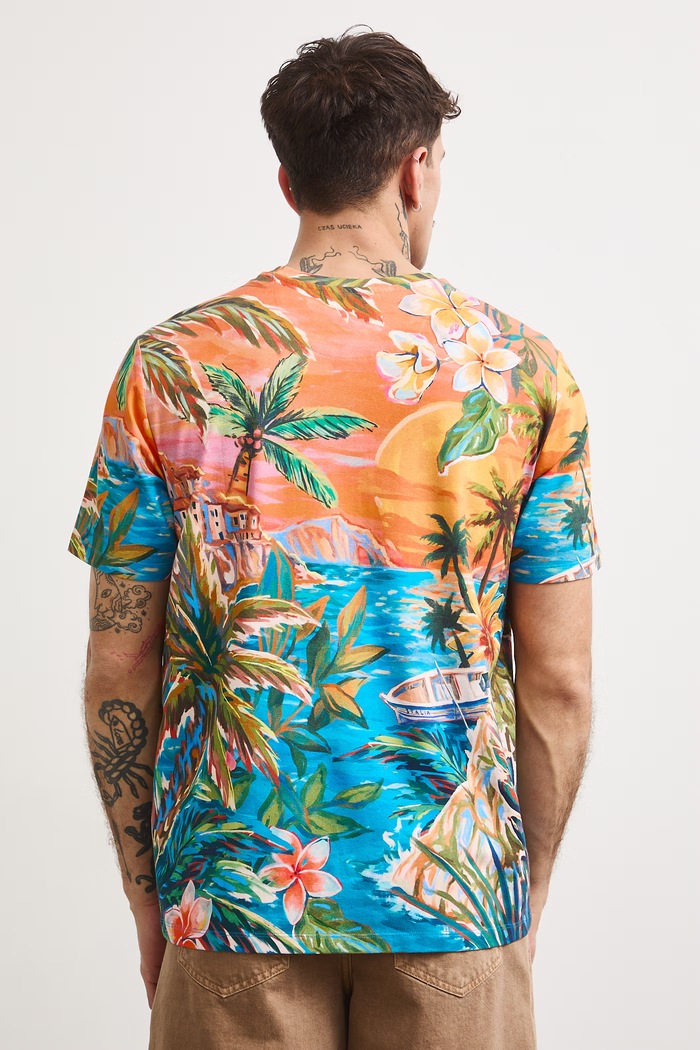 Odzież Medicine T-shirt męski bawełniany z elastanem RS26-TSMA20 multicolor