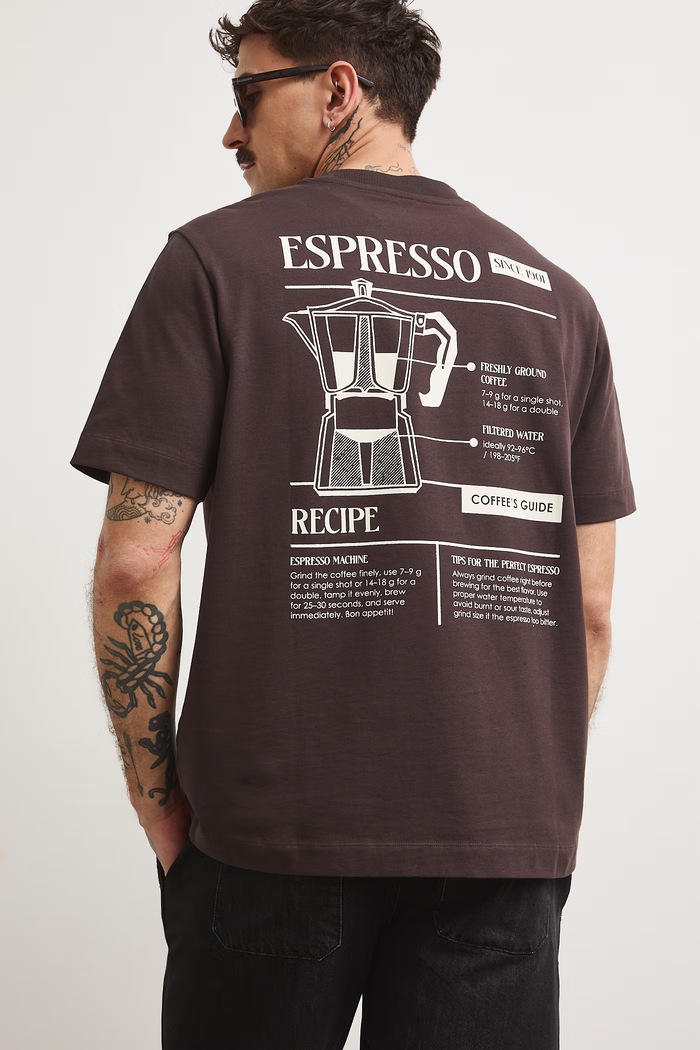 Medicine t-shirt ανδρικό βαμβακερό καφέ RS26-TSMA23