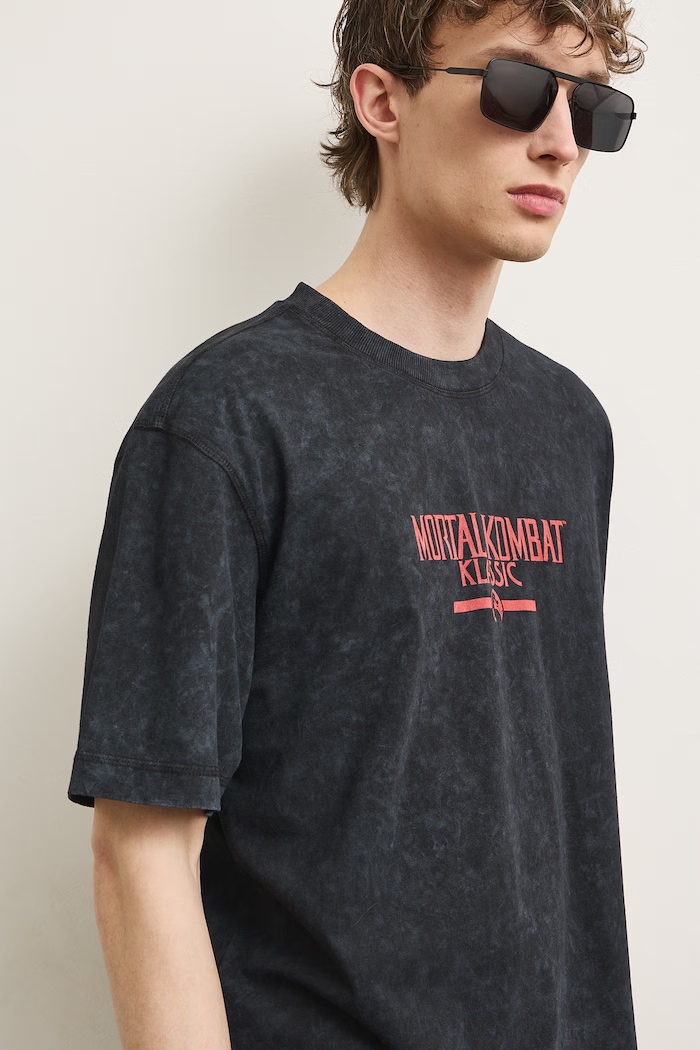 Medicine T-shirt męski bawełniany czarny RS26-TSMA71