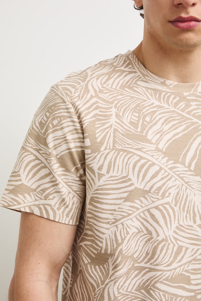 T-shirt męski bawełniany RS26-TSMB11 beżowy