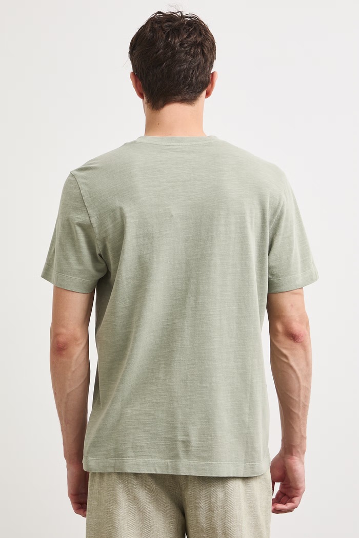 Odzież T-shirt męski bawełniany z nadrukiem RS26-TSMB13 zielony