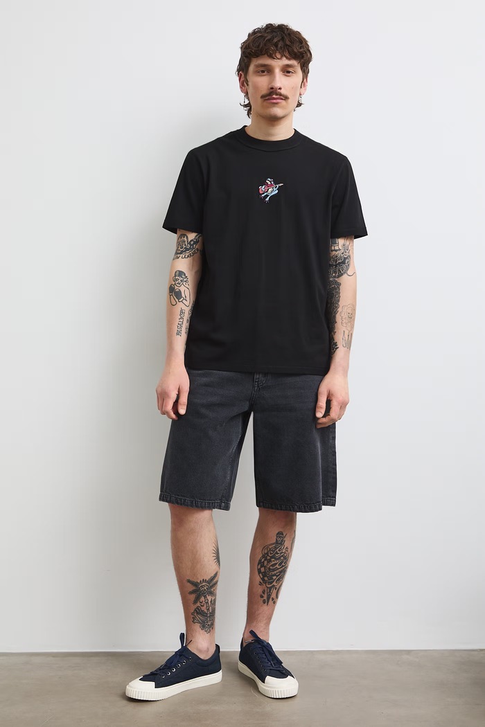 Medicine T-shirt męski bawełniany czarny RS26-TSMC15