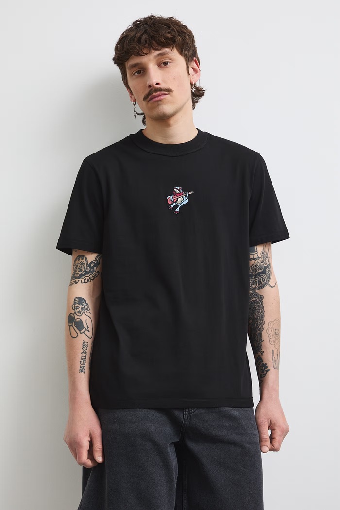 Medicine T-shirt męski bawełniany RS26-TSMC15 czarny RS26