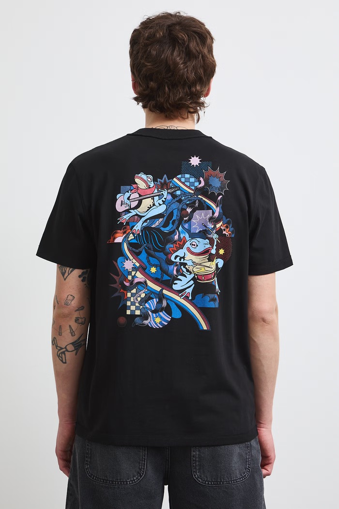 Odzież Medicine T-shirt męski bawełniany RS26-TSMC15 czarny
