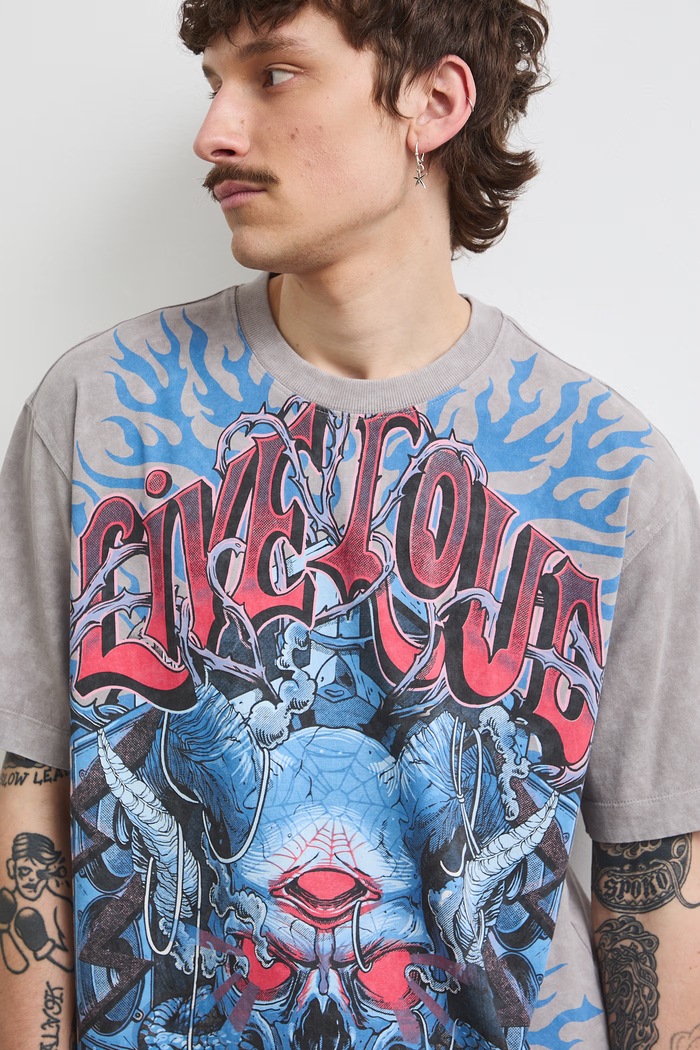 Medicine T-shirt męski bawełniany szary RS26-TSMC16