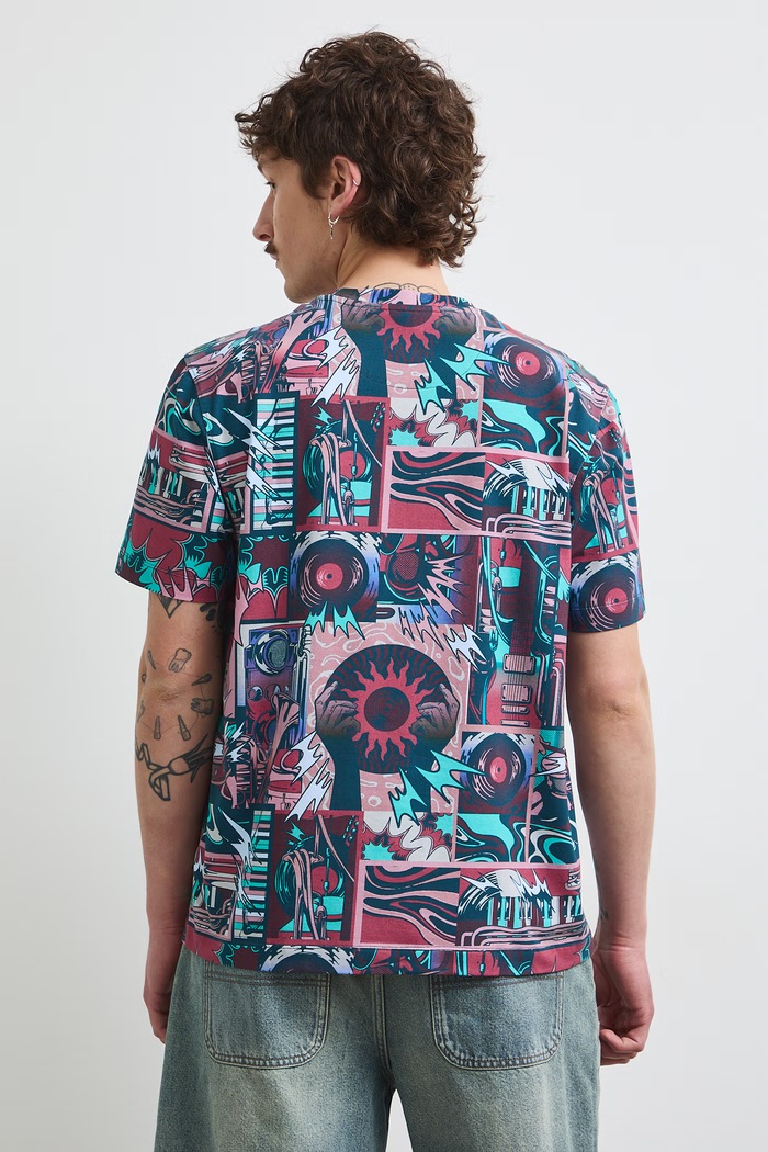 Odzież Medicine T-shirt męski bawełniany z elastanem RS26-TSMC19 multicolor