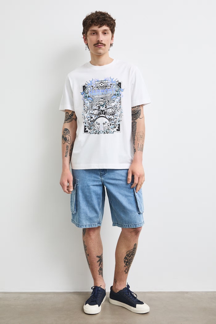 Medicine T-shirt męski bawełniany biały RS26-TSMC21