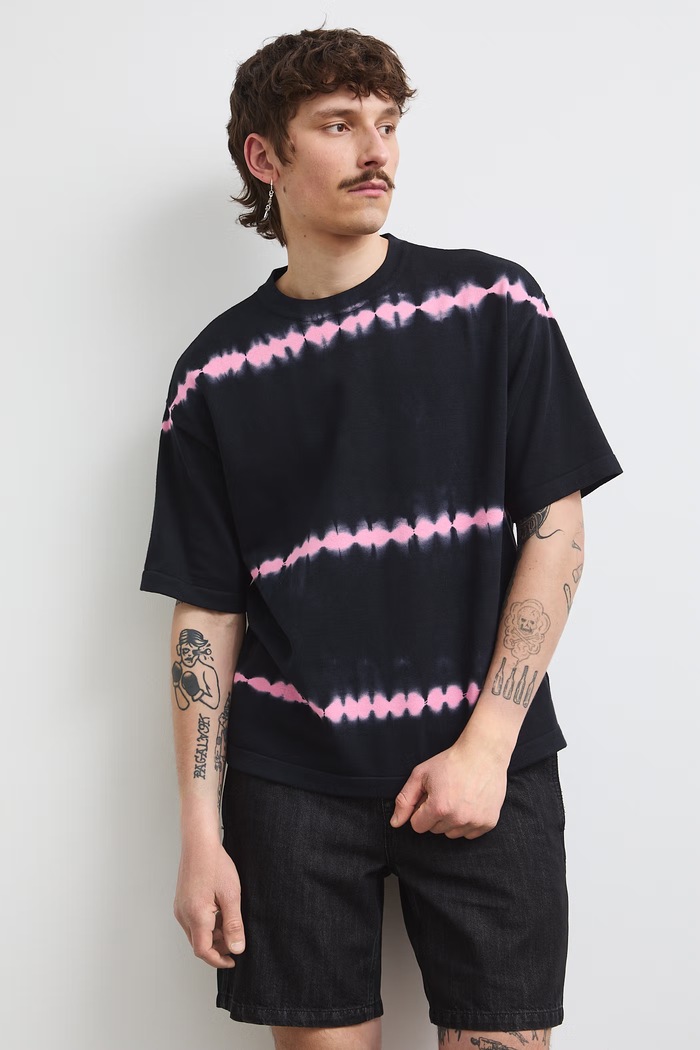 Medicine T-shirt swetrowy męski bawełniany czarny RS26-TSMC26