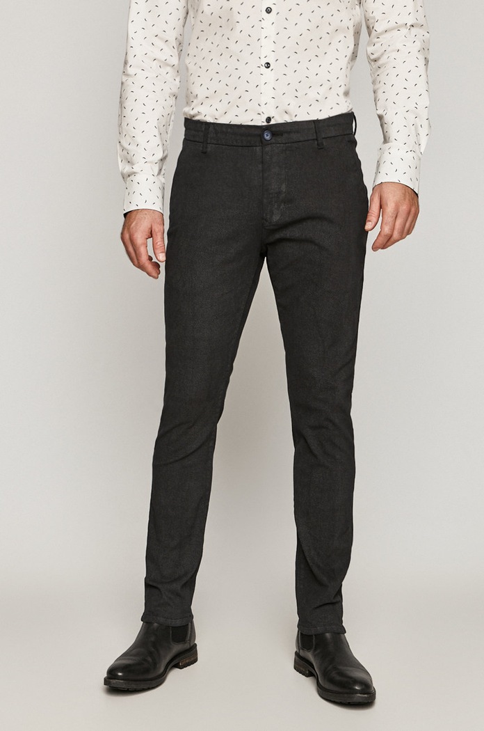 Medicine - Kalhoty Lux Black chinos černá RW20.SPM091
