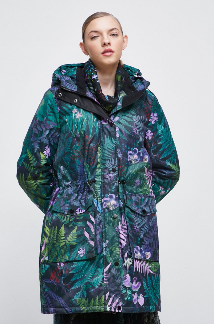Płaszcz damski ocieplany kolor multicolor multicolor RW22.KPD811