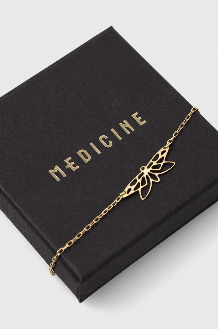 Doplňky Stříbrný pozlacený náramek Medicine x Todoro RW23-AKDA12 žlutá
