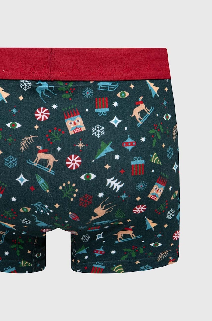 Bavlnené boxerky pánske vianočné (2-pack) viacfarebná RW23.BIMA02