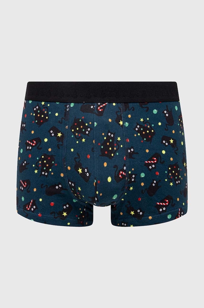 Bokserki bawełniane męskie świąteczne (2-pack) kolor multicolor RW23-BIMA03 multicolor RW23