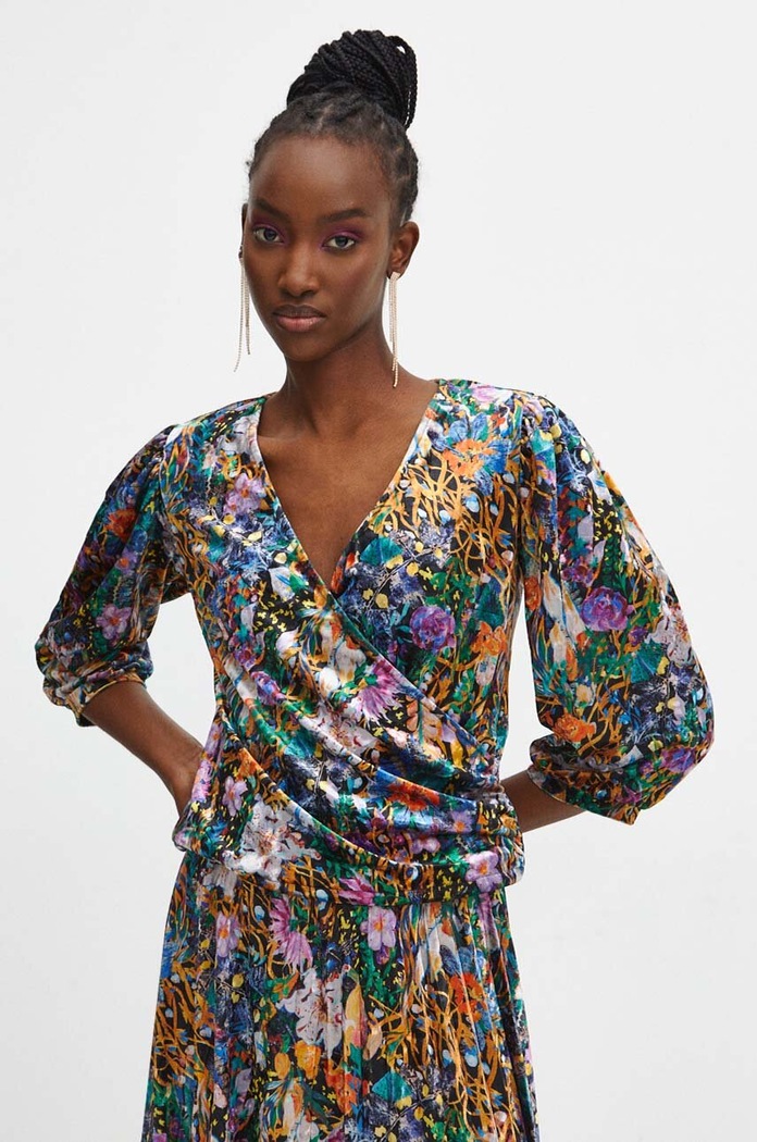 Bluzka damska z kolekcji Medicine x Veronika Blyzniuchenko kolor multicolor RW23.BKDB52 multicolor RW23