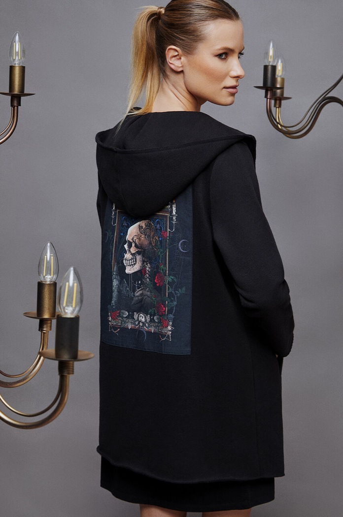 Bluza damska z kolekcji Zamkowe Legendy kolor czarny pozostałe czarny RW23.BLD150
