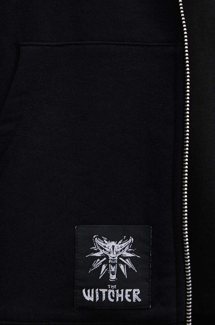Mikina dámska z kolekcie The Witcher x Medicine čierna farba RW23.BLD950