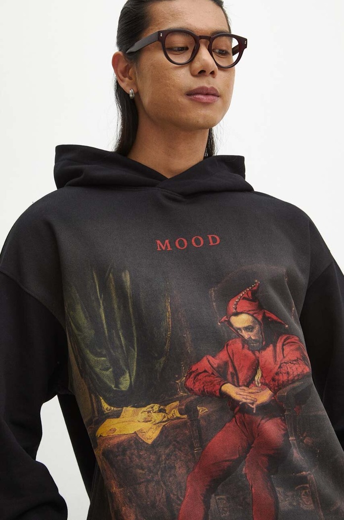 Mikina pánská z kolekce Eviva L'arte černá barva černá RW23-BLMC54