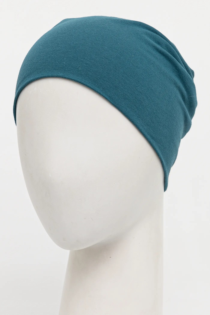 Doplňky Bavlněná čepice dámská beanie, s elastanem zelená barva RW23.CAD030 tyrkysová