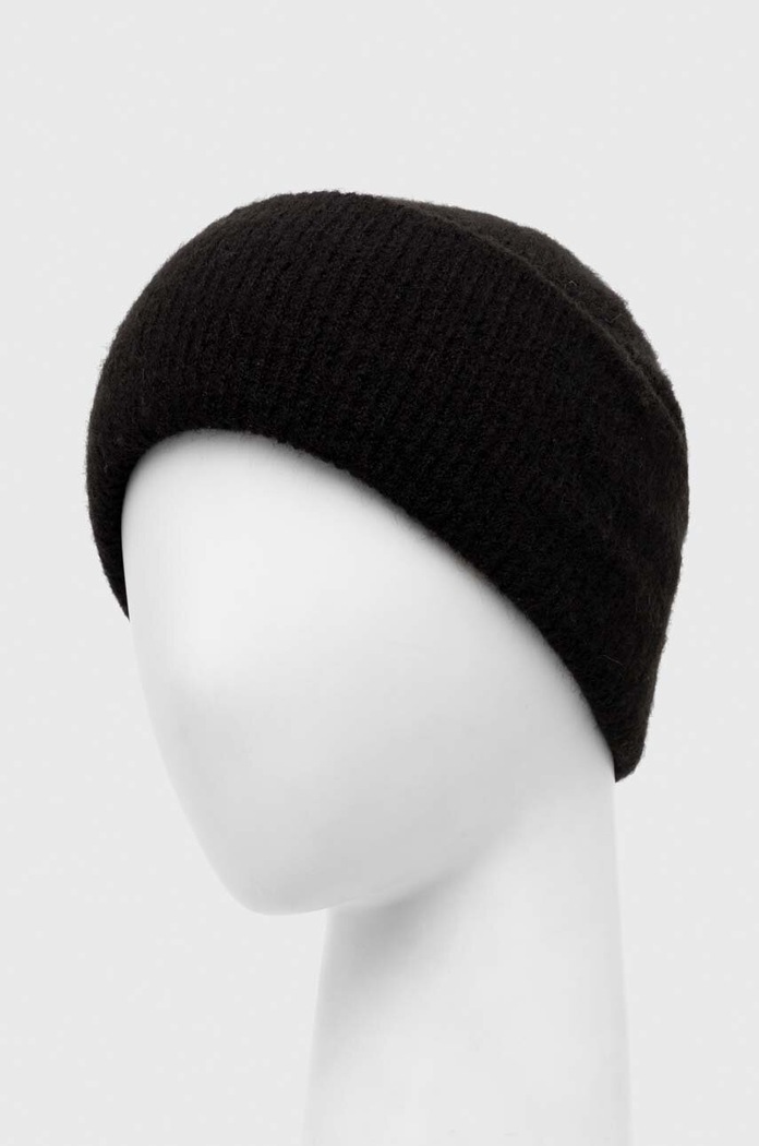 Czapka beanie z domieszką wełny kolor czarny RW23.CAD070 czarny RW23