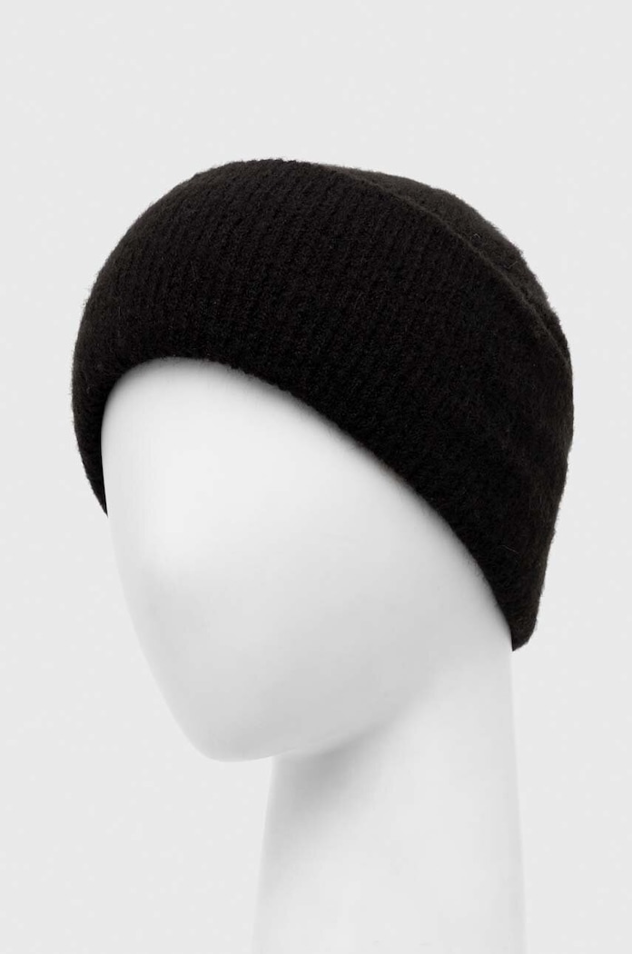 Czapka beanie z domieszką wełny kolor czarny RW23.CAD070 czarny RW23