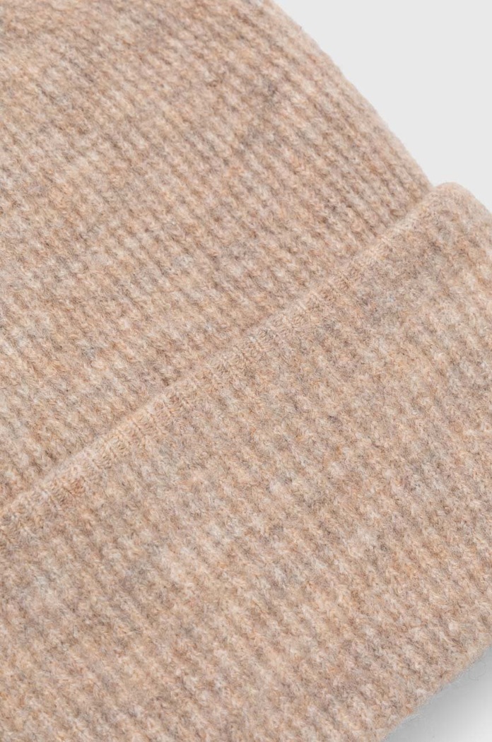 Czapka damska beanie prążkowana kolor beżowy RW23.CAD503 beżowy RW23