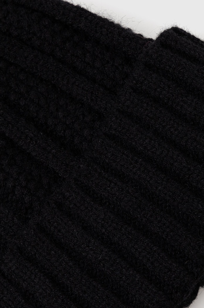 Doplnky Čiapka dámska beanie s vlnou čierna farba RW23.CAD802 čierna