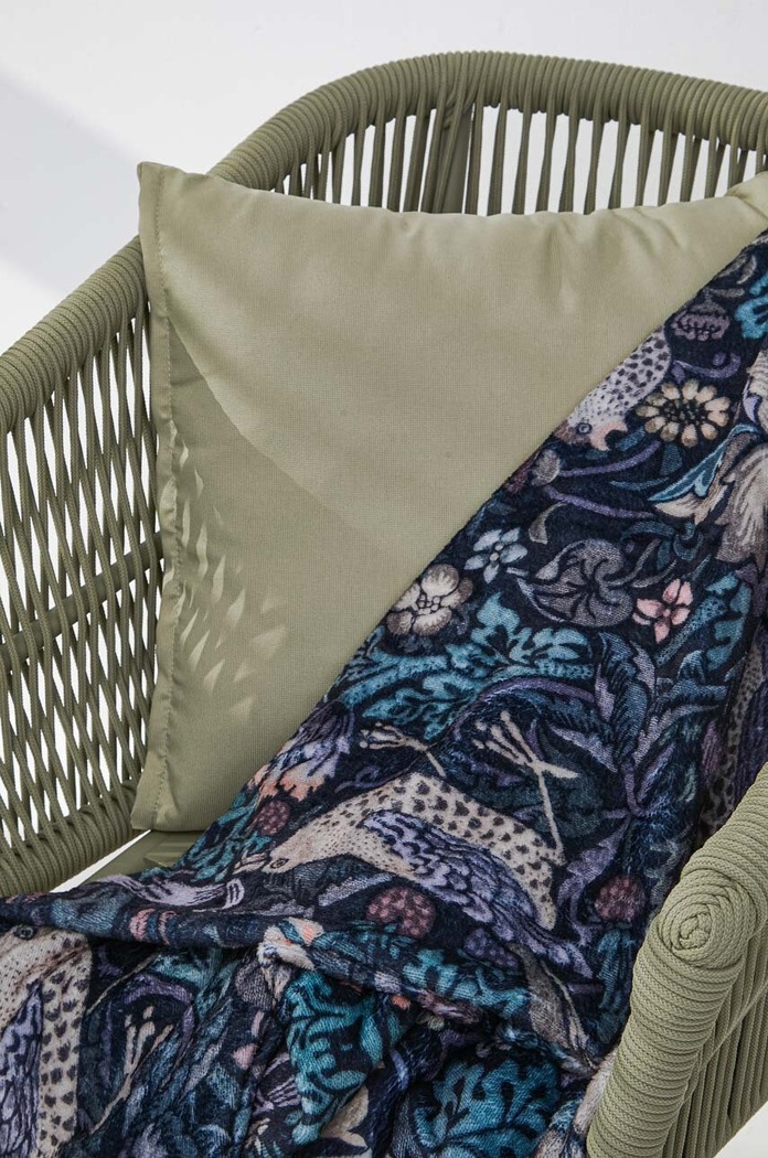 Koc z wzorzystego materiału 160 x 220 cm kolor multicolor RW23.KOU406 multicolor RW23
