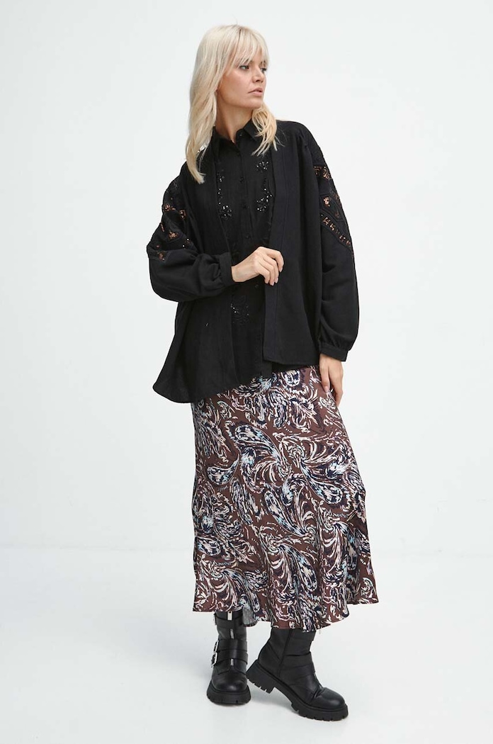 Medicine kimono bawełniane RW23.NDD870 czarny RW23