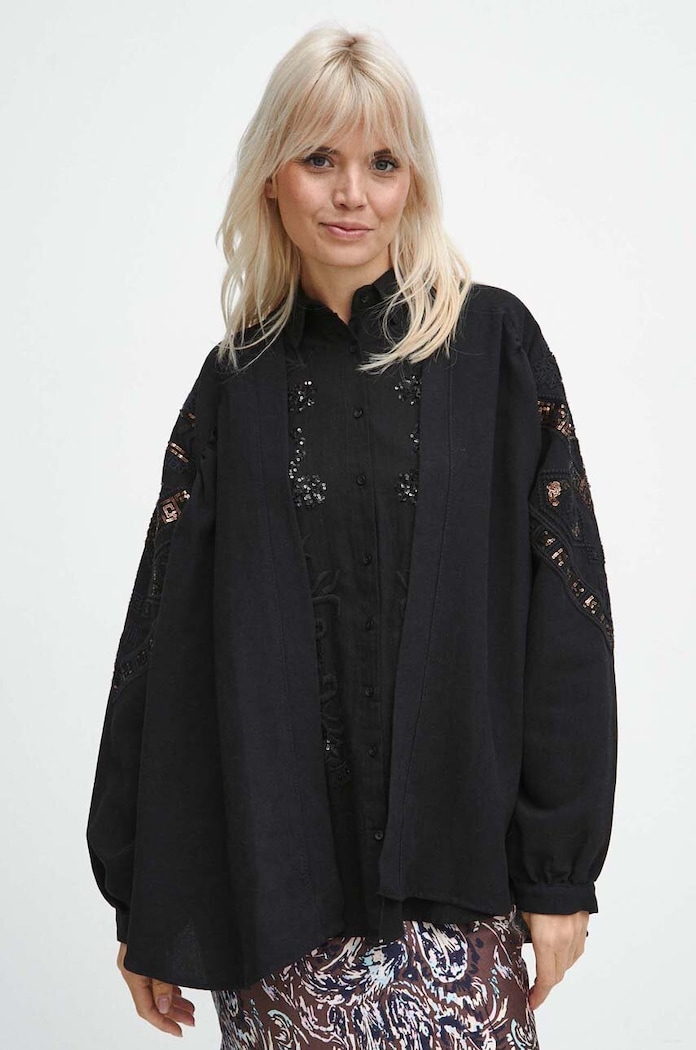 Odzież Medicine kimono bawełniane RW23.NDD870 czarny