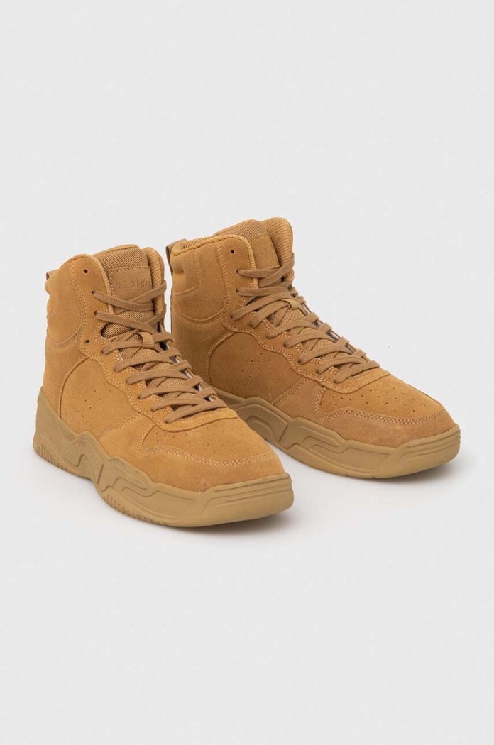 Medicine sneakersy zamszowe RW23-OBM204 żółty RW23