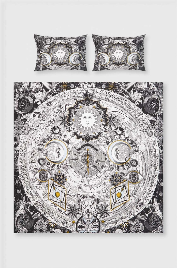Komplet pościeli bawełnianej kolor czarny RW23.PCU401 czarny RW23