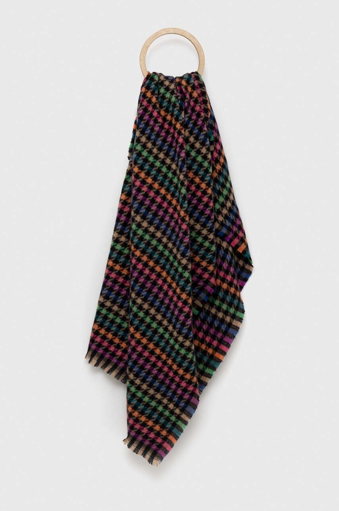 Szal damski wzorzysty z wiskozą kolor multicolor tkanina multicolor RW23.SAD605