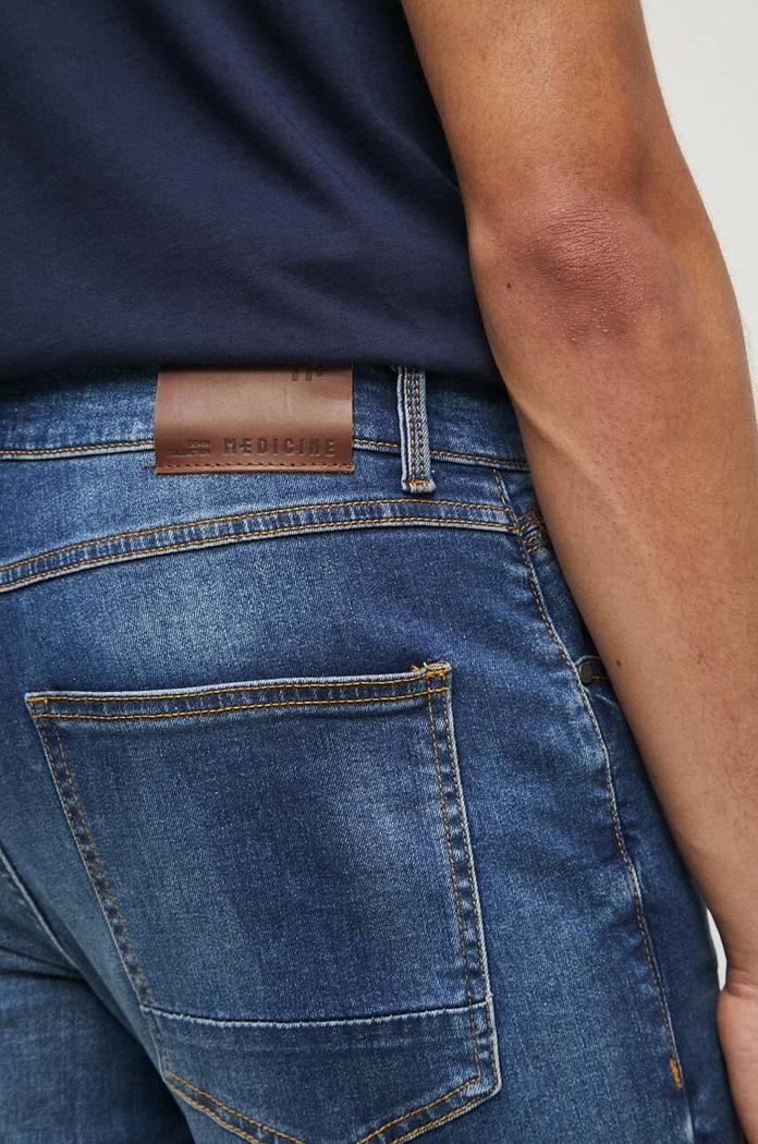 Džíny pánské straight tmavomodrá barva RW23.SJM020 námořnická modř