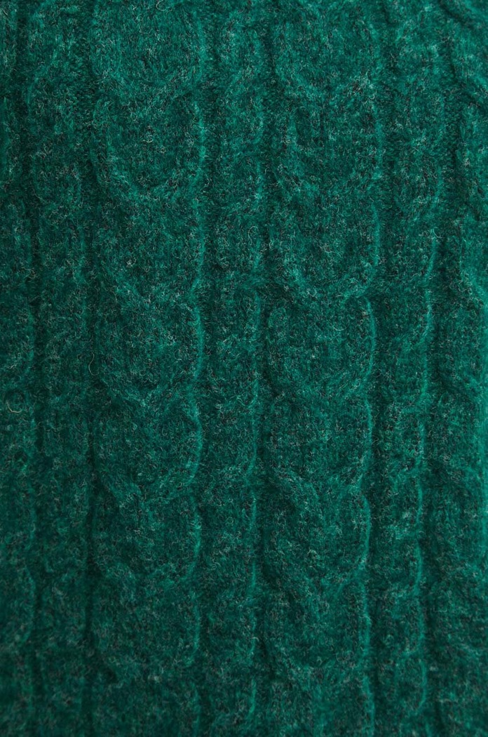 Sweter z domieszką wełny damski kolor zielony RW23.SWD070 zielony