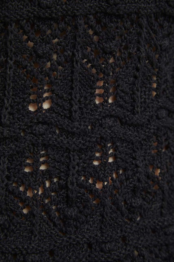 Sweter damski ażurowy kolor czarny RW23.SWD311 czarny