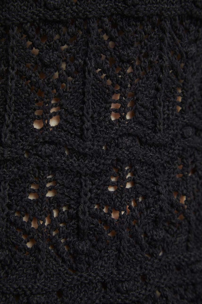 Sweter damski ażurowy kolor czarny RW23.SWD311 czarny
